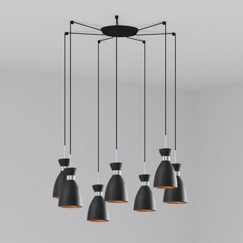 Lámpara colgante retro (7 luces)