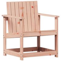 silla de jardin  silla de exterior  sillon madera maciza douglas 62x55x77 cm