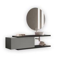 composicion bano 5 piezas venere antracitagris mate en mdf
