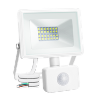 aigostar 20w foco led con sensor movimiento pir1800lm super brillo focos led exterior  ip65 impermeableblanco frio 6400k luz de seguridad para jardin patio garaje etc