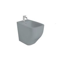 bide de ceramica gris mate a ras de pared modelo mozart de kiamami valentina