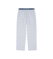 emporio armani para hombre em001410af19059 pantalon de estar por casa con logotipo en tejido jacquard azul l homewear algodon