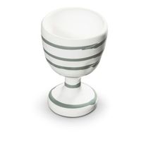 gmundner ceramica gris flameado huevera h 7 5cm