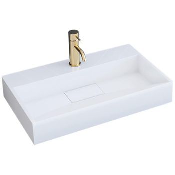 Lavabo Sobre Encimera De Conglomerado Rea Goya 60