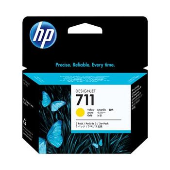 HP 711 Yellow Original 3 Ink Multipack (CZ136A)
