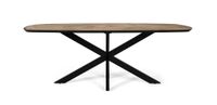 mesa de comedor en madera de mango con esquinas redondeadas 220 cm