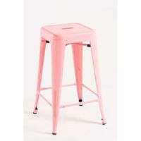 pack 4 taburetes torix bajos 65 cm de acero reforzado 654040 cm - rosa