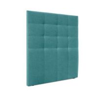 cabecero de tela aqualine capitone hasta el suelo 95x120cm camas 90 - turquesa