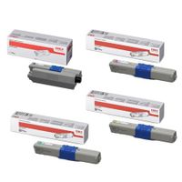 oki 44469804722-24 full set original high capacity toners 4 pack