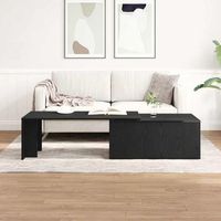 vidaxl mesa de cafe roble negro 150 x 50 x 35 cm madera de ingenieria