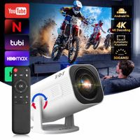 xgody gimbal 3 pro proyector 4k wifi6 android mini beamer 300 ansi wifi dual bt54 1280720p cine en casa portatil al aire libre