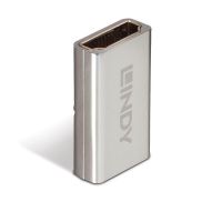 adaptador hdmi 21 hembra a hembra lindy plata