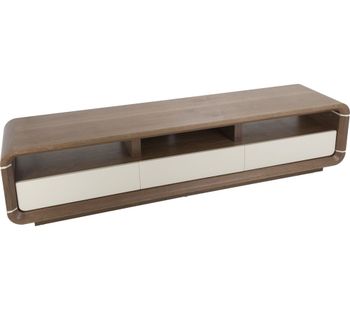 AVF Renwick FS2000RENW 2000 mm TV Stand - Walnut & White, White