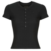guess camiseta gj ss henley waffle para mujer