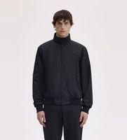 fred perry para hombre j7320 chaqueta harrington negro m casual algodon