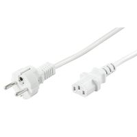 goobay cable de alimentacion para cpu recto c14c13 2m blanco