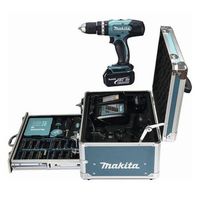 martillo perforador makita dhp453rfx2 con 2 baterias de iones de litio de 18 v 3 ah caja