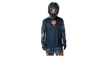 Camiseta de manga larga fox ranger image print azul para hombre