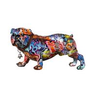 casablanca by gilde figura decorativa pug street art de pie h 18 cm