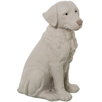 Figura Perro Sentado Beige Oscuro