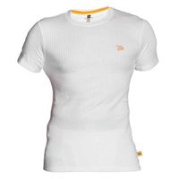 white thermal short sleeve shirt size l