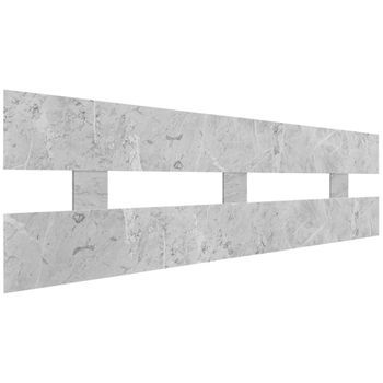 Dhome Cabecero Acabado Marmol 135cm Horizontal Estilo Valla Madera Reciclada Dm Herrajes Incluidos (135cm Horizontal Valla, Acabado Marmol)