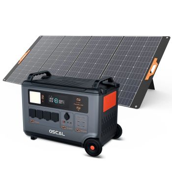 Estación de energía portátil Blackview OSCAL PowerMax3600 SE PM3600SE 3600Wh LiFePO4 con kit de panel solar PM400 3600W