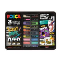 posca pc-1mcpc-3mpc-5m pack de rotuladores street vibes 20 unidades