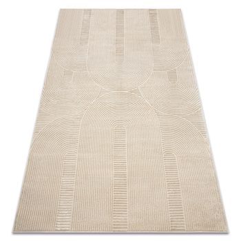 Alfombra Balance 9086 Taupe - Geométrico, Estructural, Glamour 240x330 Cm