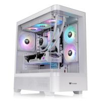 caja pc thermaltake view 290 tg argb blanca atx vidrio templado argb