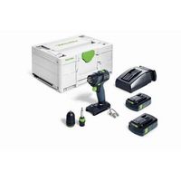 taladro atornillador a bateria txs 18- plus - 2 baterias 18 v 30 ah - systainer - festool - 576895