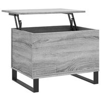 mesa de centromesa auxiliarmesita de centro madera contrachapada gris sonoma 60x445x45 cm
