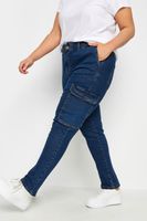 yours vaqueros azules cargo mom mujer curvy y tallas grandes yours