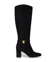 lauren ralph lauren para mujer 802967843001 botas de piel mate poly negro 37 5 a 8cm cremallera casual