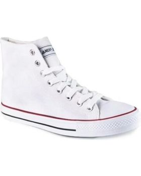 de ANDY-Z ZAPATILLAS BOTA BLANCO AZ1006-WHITE NEGRO