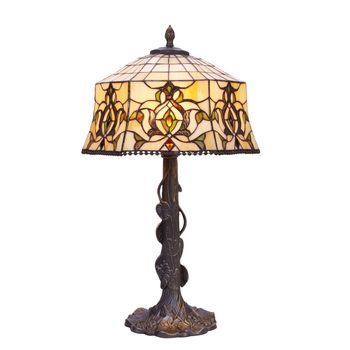 Sobremesa Tiffany Base Hojas Serie Hexa D-40cm