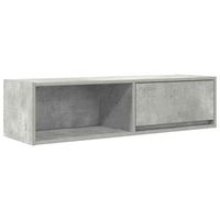 mueble tv  mueble de salon  mesa de tv madera contrachapada gris hormigon 100x31x255 cm