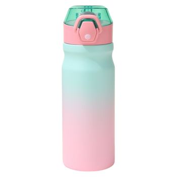 Botella de Agua Deportiva de 550ml  Sin BPA  Boquilla para Deporte  Con Texto Motivacional  Botella Agua Prueba de fugas, Botella Deportiva Tritan de Plástico Sin BPA, Botella Motivacional  para Hogar