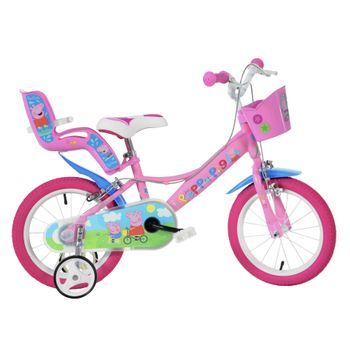 Bicicleta Niños 16 Pulgadas Peppa Pig Rosado 5-7 Años