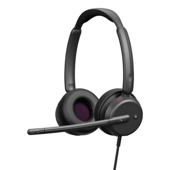 Auriculares Epos Impact 460T con cable USB-C Cancelación de Ruido para llamadas y música negros