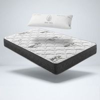 colchon viscoelastico nubeo 150 x 190 cm altura 24 cm confort adaptable y soporte estable con almohada visco aloe vera real confort