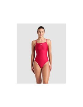 Bañador de Natación Arena Solid Mujer Rojo