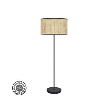 Pie De Salón 1xe27 Negro Cañizo Oscuro 163x40x40cm Moda