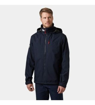 Helly Hansen para hombre. 34443 Chaqueta Crew Hooded Sailing 2.0 marino (S), Casual, Deportivo, Poliéster