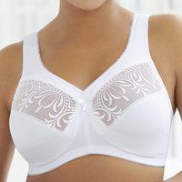 Embroidered Full Figure Wire Free Support Bra