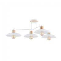 lampara de techo briana blanco 4 luces