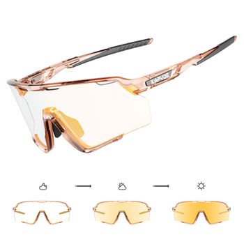 KAPVOE-gafas fotocromáticas de ciclismo para hombre y mujer, lentes transparentes para deportes al aire libre, bicicleta, UV400