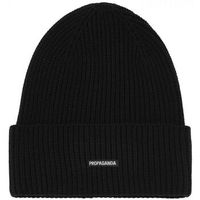 propaganda sombrero 26fwprac131 beanie box logo-121 ribbed black para hombre