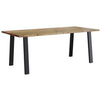 mesa de comedor  mesa de cena madera maciza de acacia 200x90x75 cm
