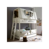 lifetime adventure hangout kids bunk bed  - lifetime white